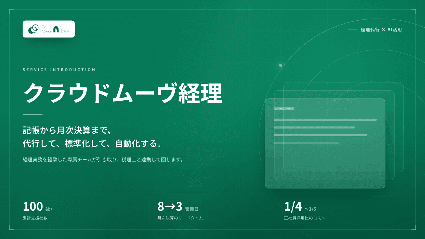 サービス紹介資料の表紙